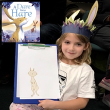 Cutting out, Colouring in and Drawing Hares